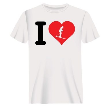 I Love Skiing T-Shirt for Men